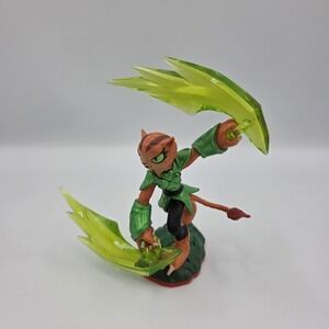 Skylanders Trap Team Trap Master Tuff Luck Figure Cat Green Brown Tested &Works